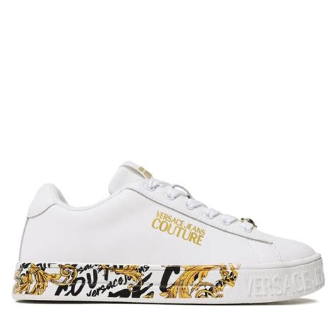 bianco ottico versace|Versace Jeans Couture Sneakers Barocco .